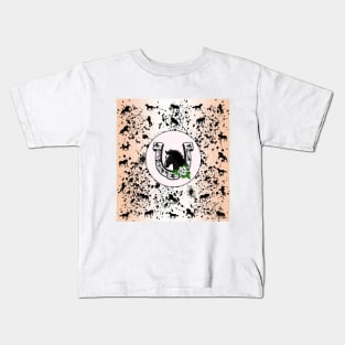 Horse Lovers Horseshoe Pattern Kids T-Shirt